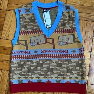 Spalding X Zara Vintage-style Knit Vest L NWT!
